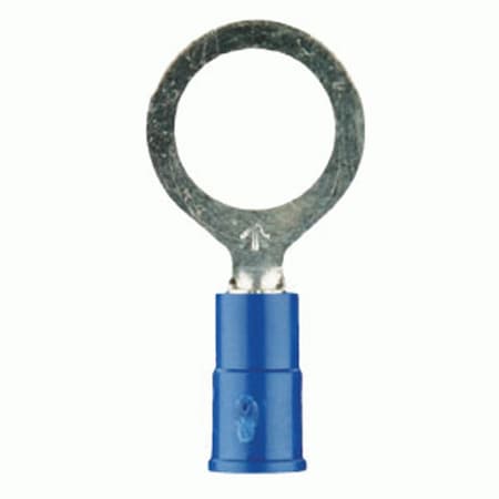 Install Bay 16-14 Gauge 3M Blue Vinyl No 8 Ring Terminal, 100-Pack 3MBVRT8